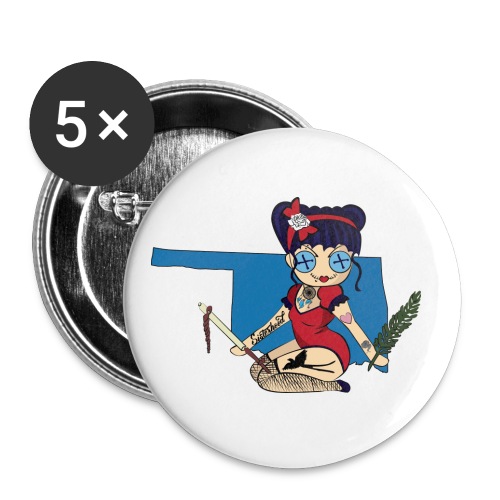 Oklahoma Doll - Buttons large 2.2'' (5-pack)