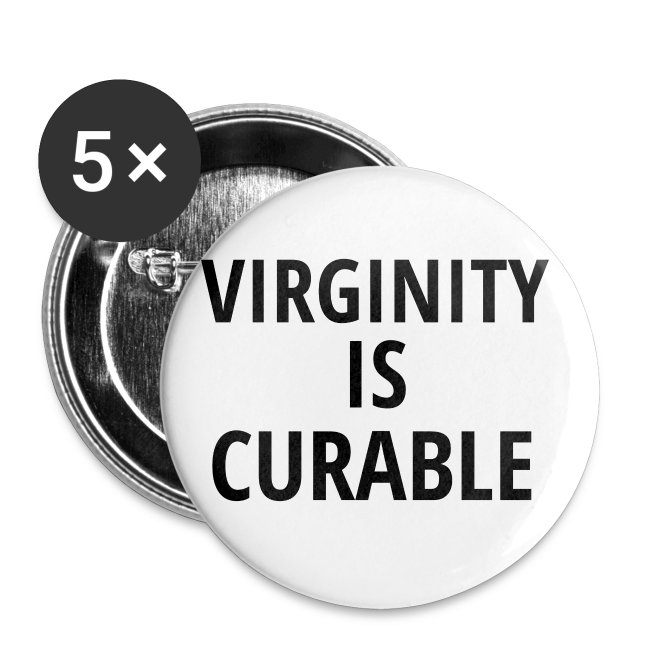 VIRGINITY is CURABLE (black letters version)