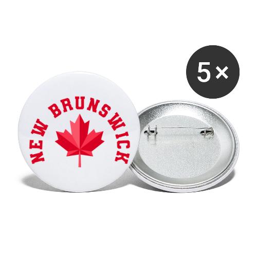 New Brunswick with maple leaf - Buttons large 2.2'' (5-pack)