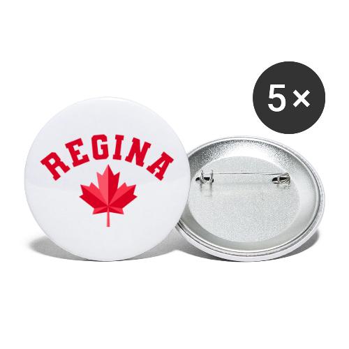 Regina with maple leaf - Buttons large 2.2'' (5-pack)