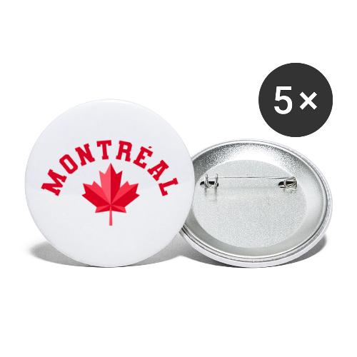 Montréal with maple leaf - Buttons large 2.2'' (5-pack)