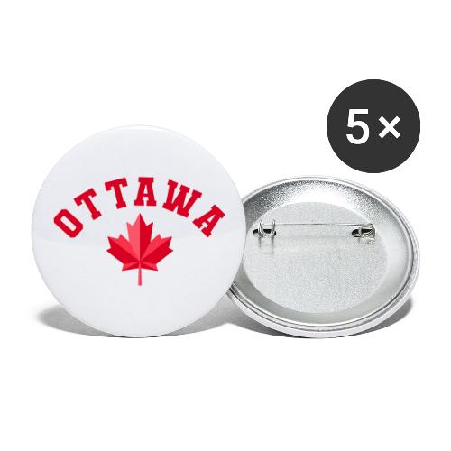Ottawa with maple leaf - Buttons large 2.2'' (5-pack)