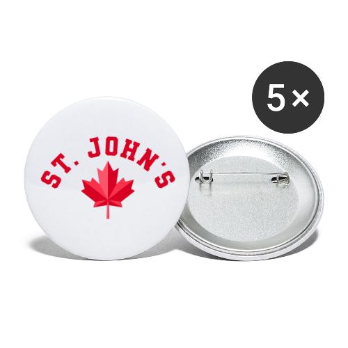 St. John's with maple leaf - Buttons large 2.2'' (5-pack)