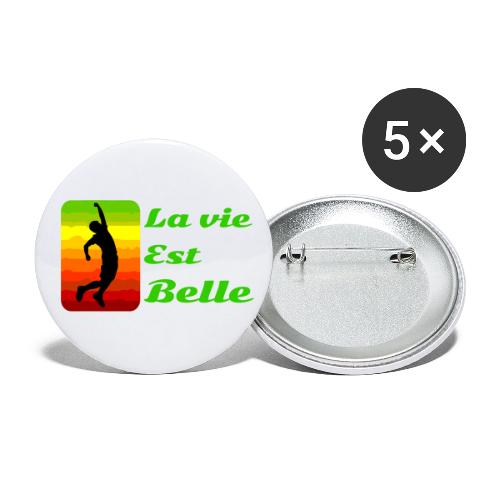 La vie est belle - Buttons large 2.2'' (5-pack)