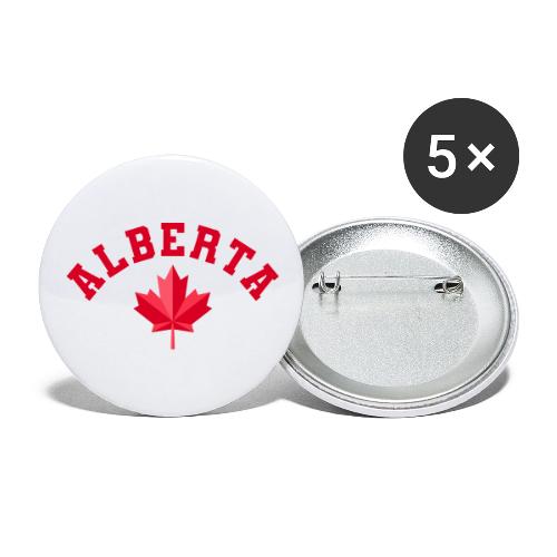 Alberta with maple leaf - Buttons large 2.2'' (5-pack)