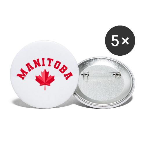 Manitoba with maple leaf - Buttons large 2.2'' (5-pack)