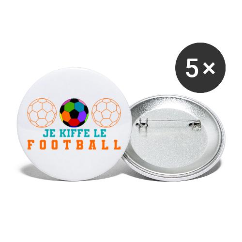 I love football - Buttons large 2.2'' (5-pack)