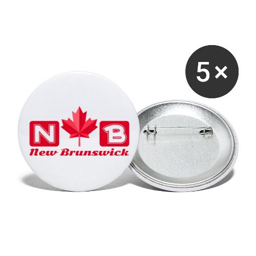 New Brunswick, province of Canada - Buttons large 2.2'' (5-pack)