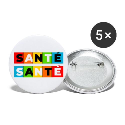 Santé en couleurs - Buttons large 2.2'' (5-pack)