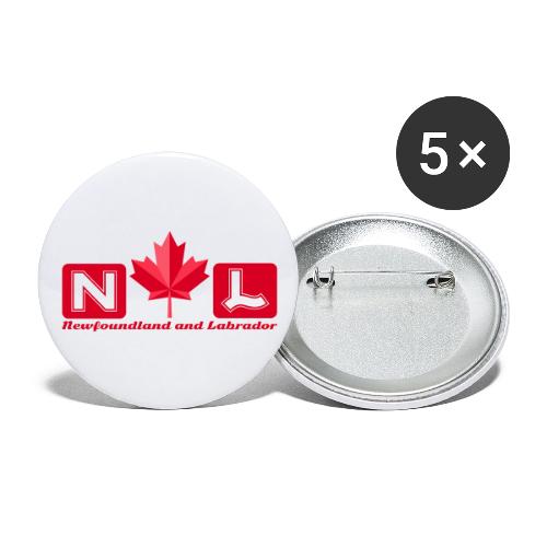 Newfoundland and Labrador, province of Canada - Buttons large 2.2'' (5-pack)