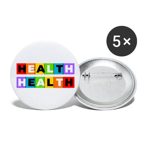Health in Color - Buttons large 2.2'' (5-pack)