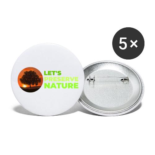 Nature protection - Buttons large 2.2'' (5-pack)
