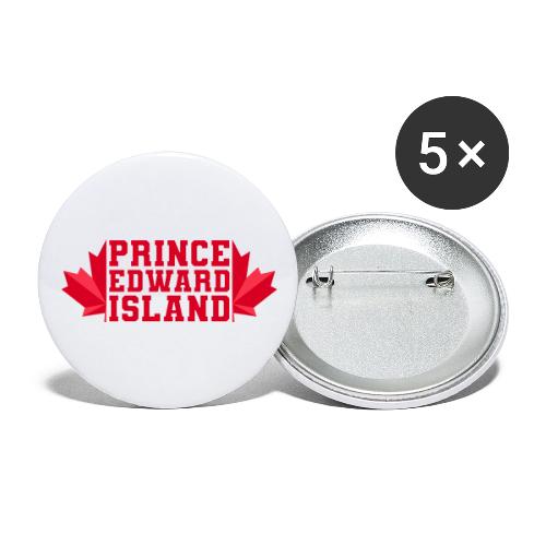 Prince Edward Island with maple leaf - Buttons large 2.2'' (5-pack)