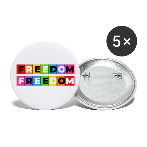 Freedom in Color - Buttons large 2.2'' (5-pack)