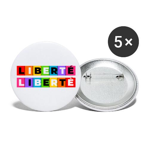 Freedom in colour - Buttons large 2.2'' (5-pack)