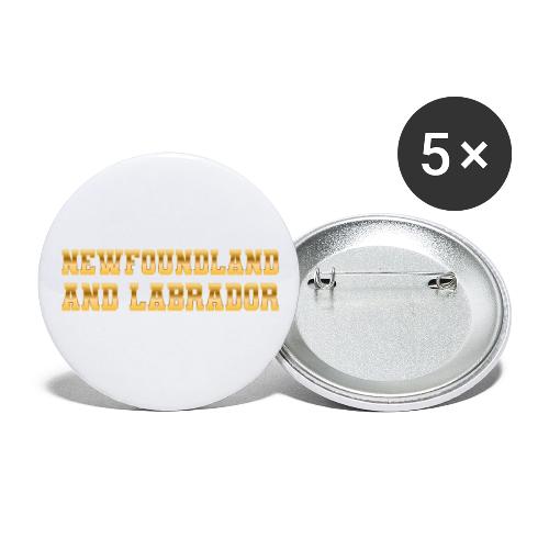 Newfoundland and Labrador - Buttons large 2.2'' (5-pack)
