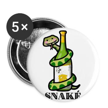Snaké - Buttons large 2.2'' (5-pack) - white