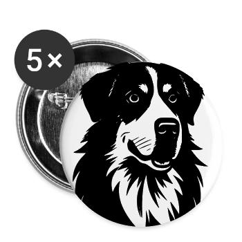 Untitled Monochrome - Buttons large 2.2'' (5-pack) - white