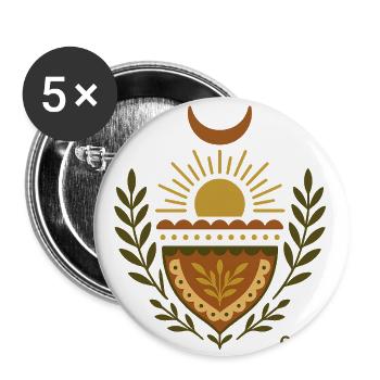Herald Suncrest Emblem C&GI - Buttons large 2.2'' (5-pack) - white