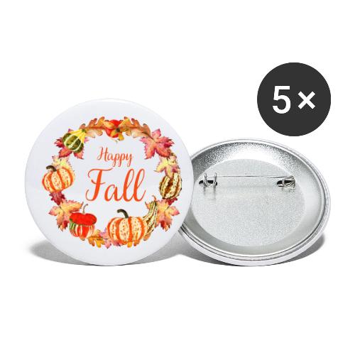 Happy Fall - Buttons large 2.2'' (5-pack)