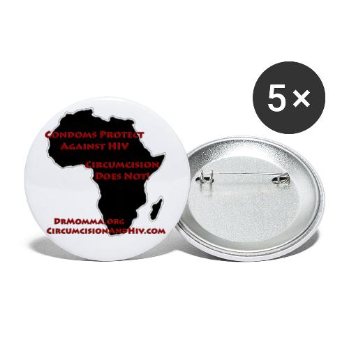 africahiv2 - Buttons large 2.2'' (5-pack)