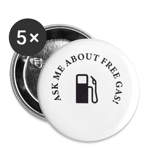 Ask me about... - Buttons large 2.2'' (5-pack)