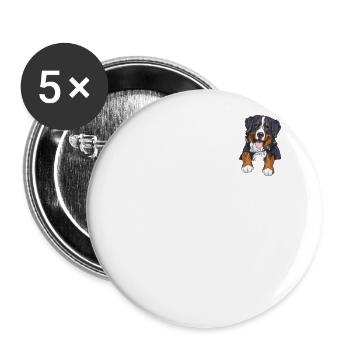 Bernese Mountain Dog - Buttons large 2.2'' (5-pack) - white
