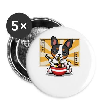 Rat Terrier - Buttons large 2.2'' (5-pack) - white