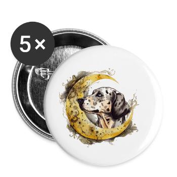 Catahoula Leopard Dog - Buttons large 2.2'' (5-pack) - white