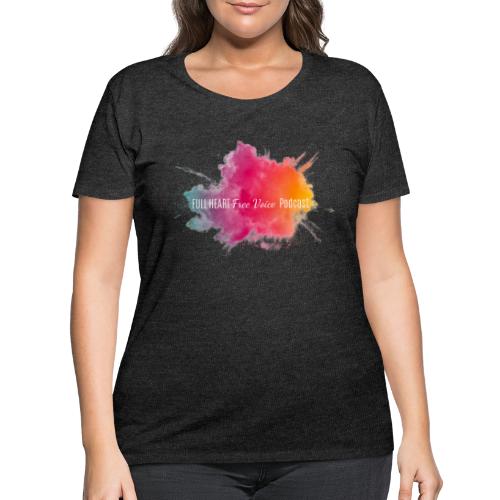 Full Heart Free Voice Color Burst Only - Women's Curvy T-Shirt