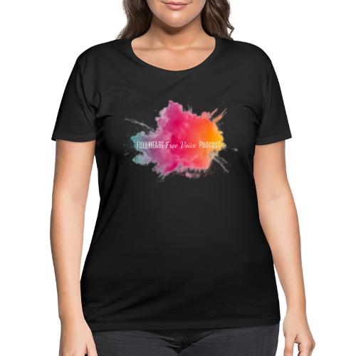 Full Heart Free Voice Color Burst Only - Women's Curvy T-Shirt