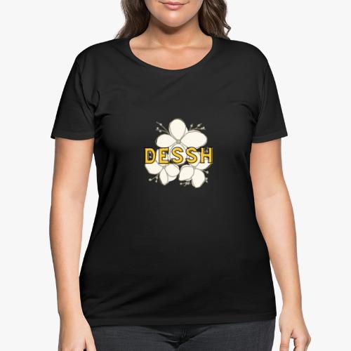 DESSH Tropical Flower - Women's Curvy T-Shirt
