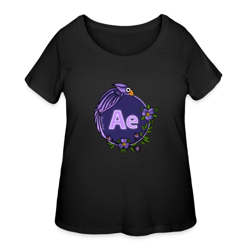 New AE Aftereffect Logo 2021 - Women's Curvy T-Shirt