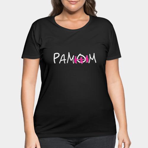 PAMOM logo - Women's Curvy T-Shirt