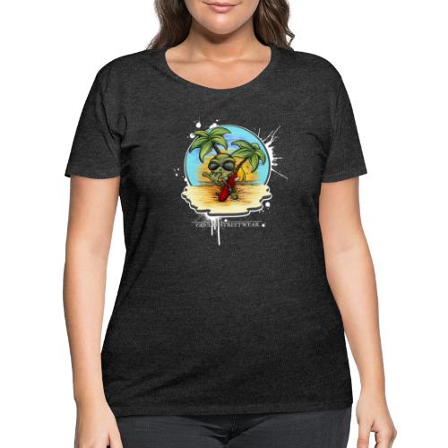 let's have a safe surf home - Women's Curvy T-Shirt