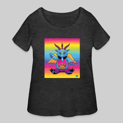 Rainbow Baphomet - Women's Curvy T-Shirt