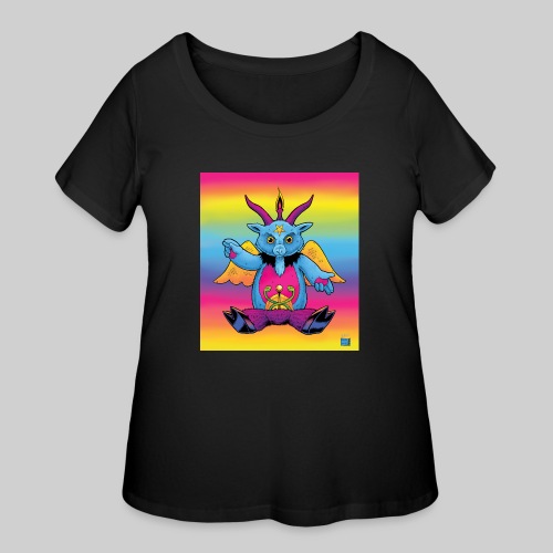 Rainbow Baphomet - Women's Curvy T-Shirt