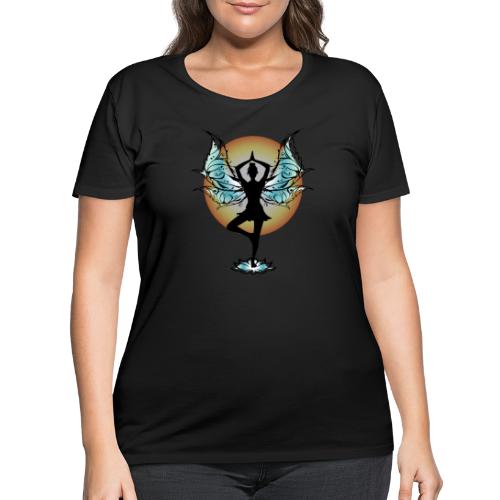 Tree Pose Yoga Fairy - Women's Curvy T-Shirt