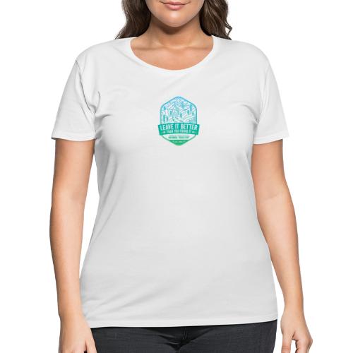 Leave It Better Than You Found It - cool gradient - Women's Curvy T-Shirt