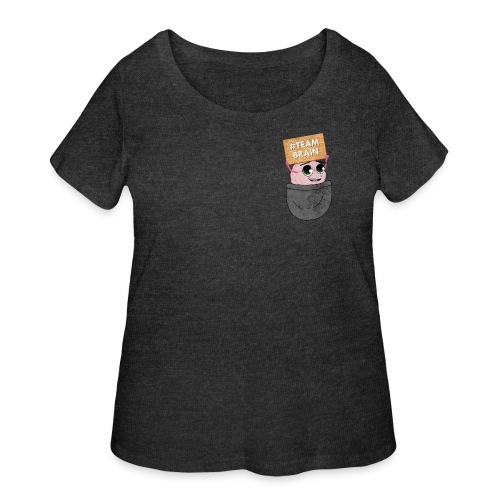 #TeamBrain - Women's Curvy T-Shirt
