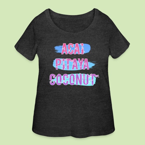 acai pitaya coconut - Women's Curvy T-Shirt