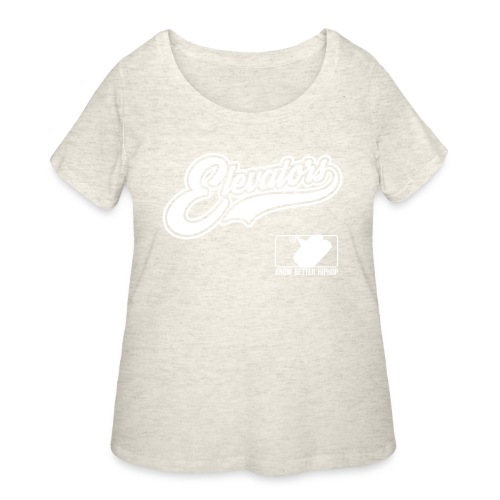 Elevators script (pick your hoodie color) - Women's Curvy T-Shirt