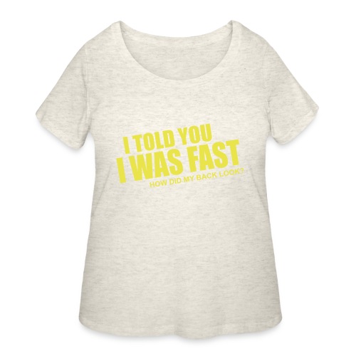 faster - Women's Curvy T-Shirt
