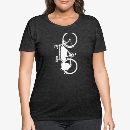 swiss_army_bike_bw - Women's Curvy T-Shirt