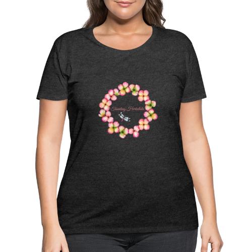 Traveling Herbalista Design pink - Women's Curvy T-Shirt