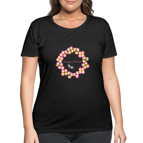 Traveling Herbalista Design pink - Women's Curvy T-Shirt