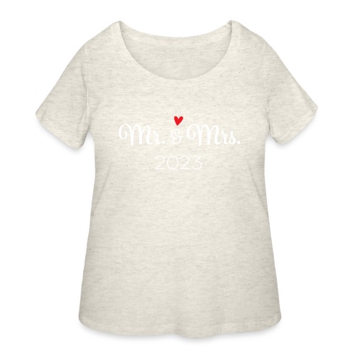 Mr and Mrs 2023 - Women's Curvy T-Shirt