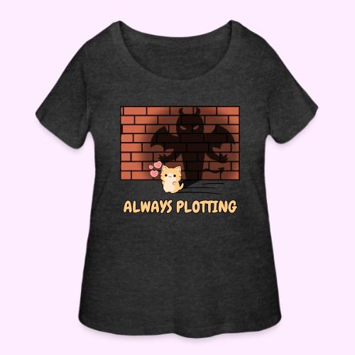 Always Plotting - Women's Curvy T-Shirt