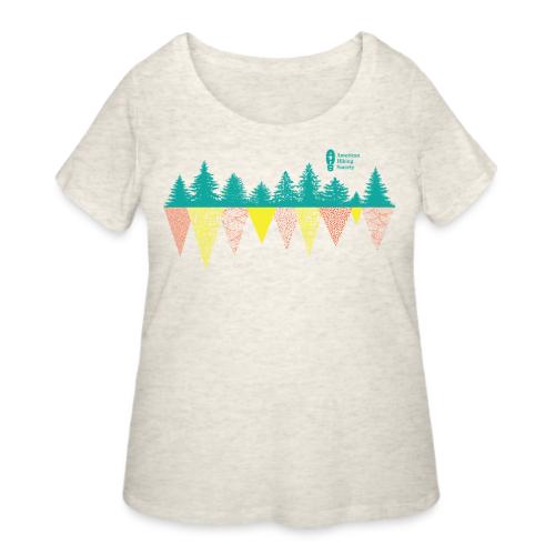 Treeline Geometry - Women's Curvy T-Shirt