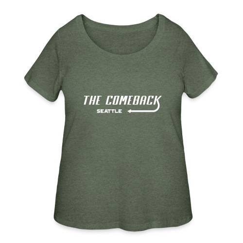 Comeback Seattle White - Women's Curvy T-Shirt